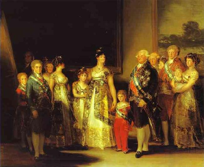 Charles IV and His Family, Francisco Jose de Goya